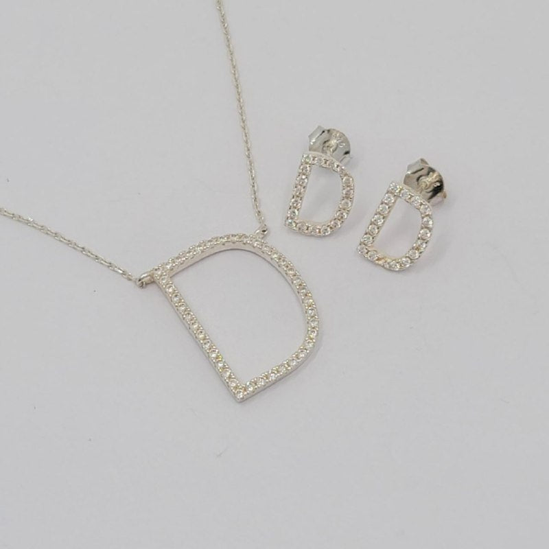 PSET2614 SET FORMA LETRA D PLATA 9.25