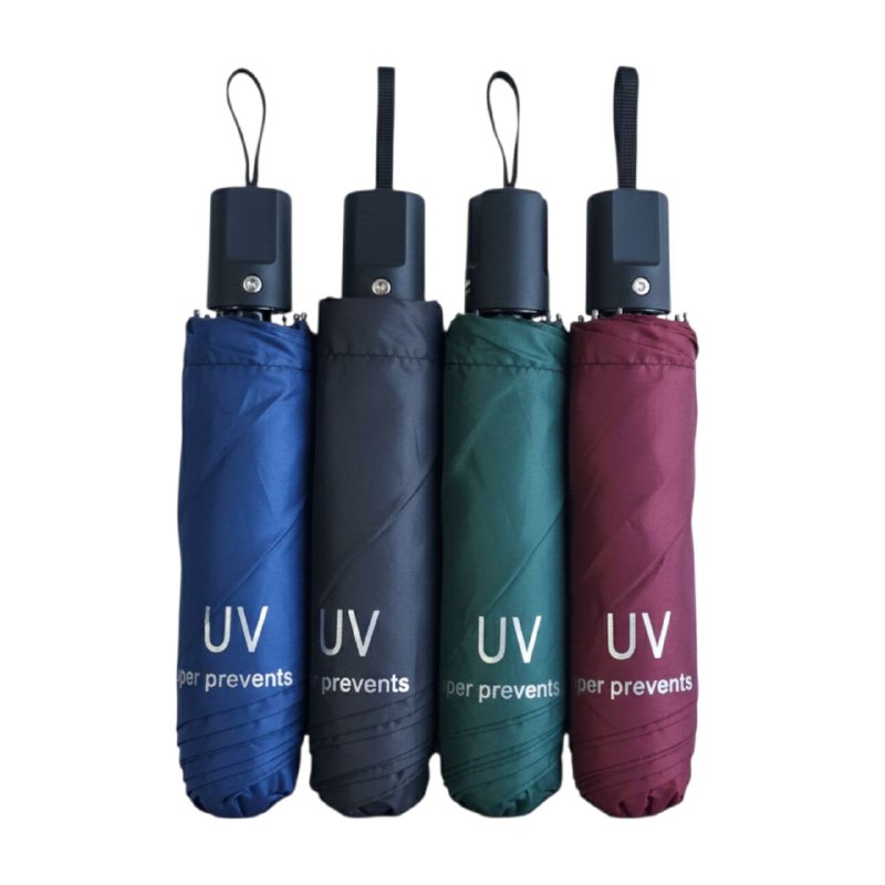 SOMBRILLA RESISTENTE, PARAGUAS PARA LLUVIA Y VIENTOS, FUERTE, PORTATIL DE ALTA CALIDAD DE 50CM, 4 COLORES UV