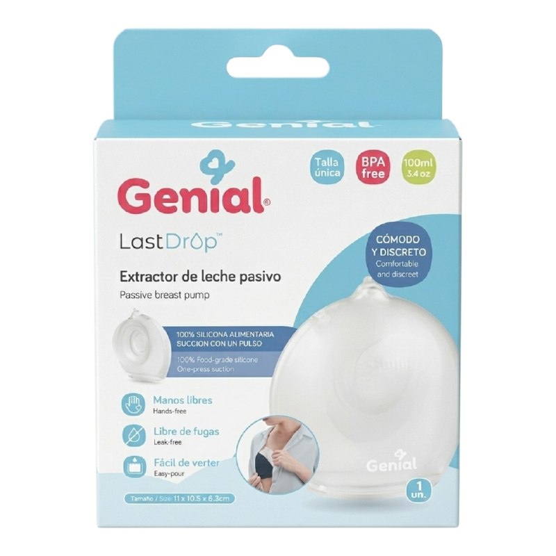 EXTRACTOR DE LECHE MATERNA PASIVO PARA BEBES DE 100ML GENIAL
