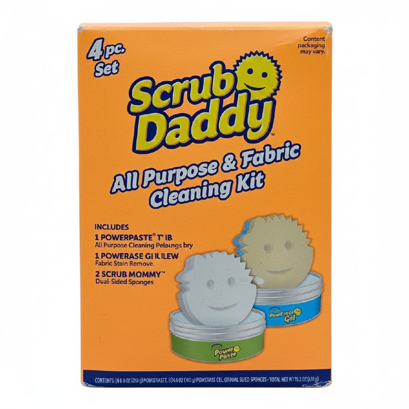 PASTE EN SET DE LIMPIEZA MULTIUSOS PARA TODO USO DE 4 PIEZAS A BASE DE ARCILLA NATURAL SCRUB DADDY 431G