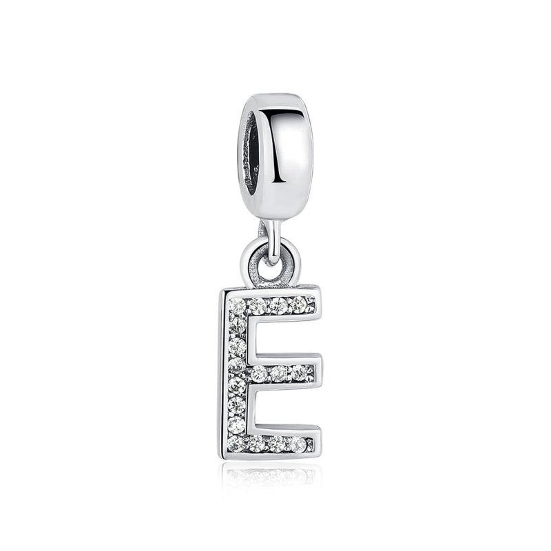PCHARM792 LETRA E PANDORA PLATA 9.25