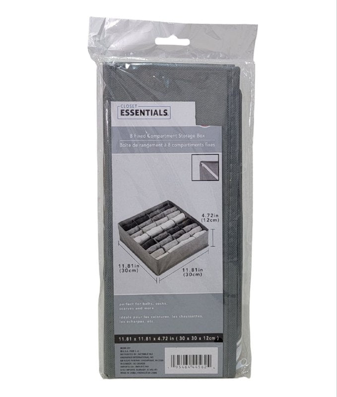 ORGANIZADOR CAJA DE ALMACENAMIENTO PLEGABLE CLOSET ESSENTIALS 30X30X12CM