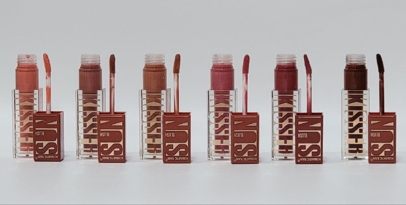 BLUSH BRILLANTE DUPE MAYBELLINE LIFTER SUNKISSER LIQUIDO IMPERMEABLE DE LARGA DURACION, OJO CARA Y LABIOS, 6 TONOS, ROMANTIC RAIN 5.4ML