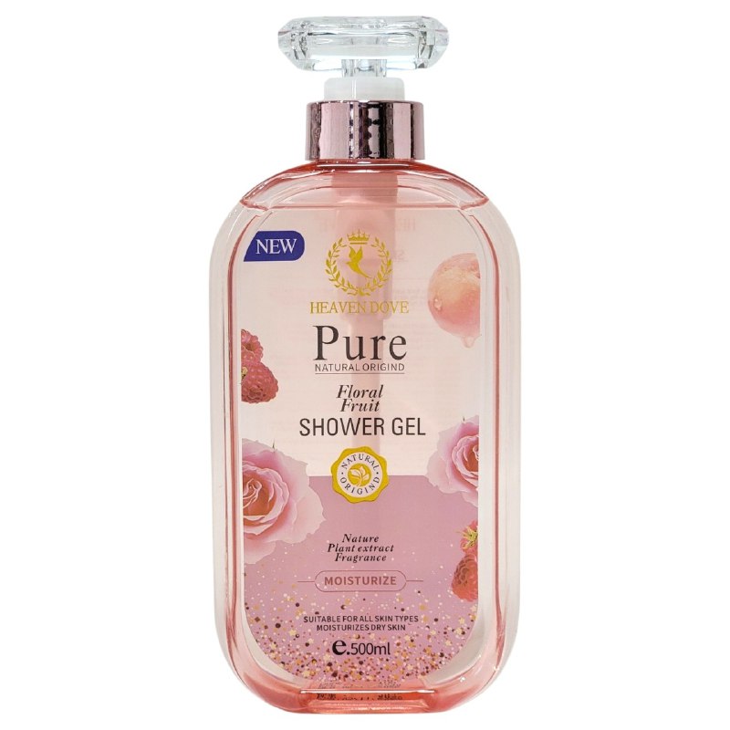 GEL DE DUCHA HUMECTANTE Y TONIFICANTE CON EXTRACTO DE ROSAS FRUTAS ROJAS Y DURAZNO HEAVEN DOVE 500ML