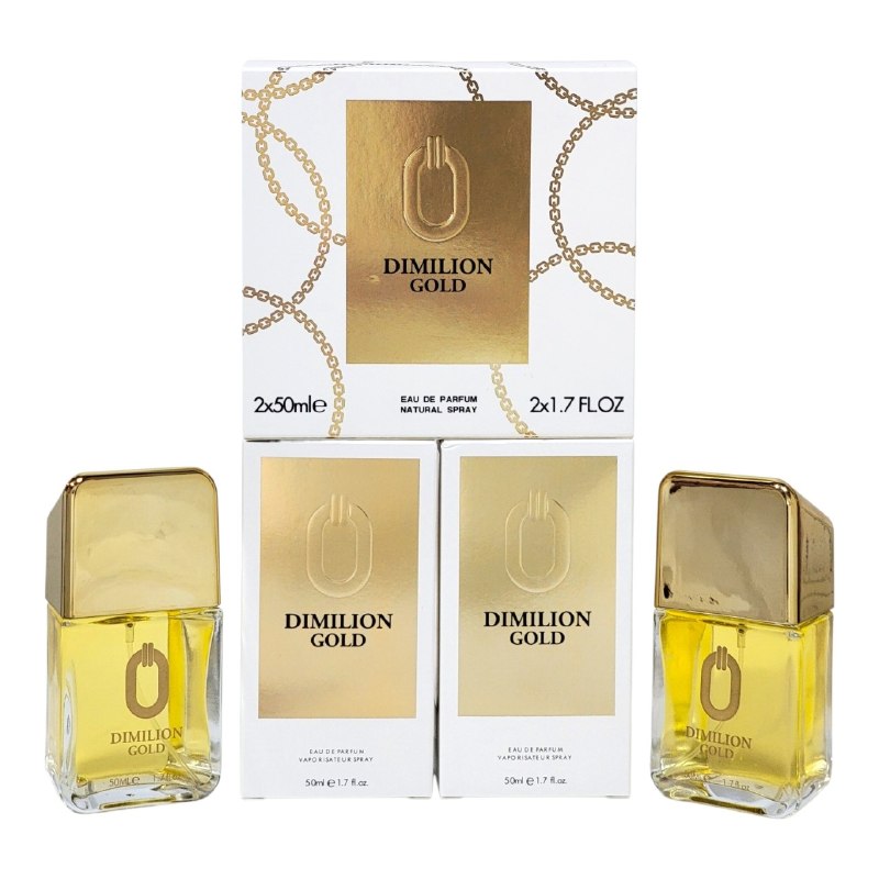 SET DIMILLION GOLD EDP 50MLX2 (H) (AROMA SIMILAR A PACO RABANNE 1 MILLION)