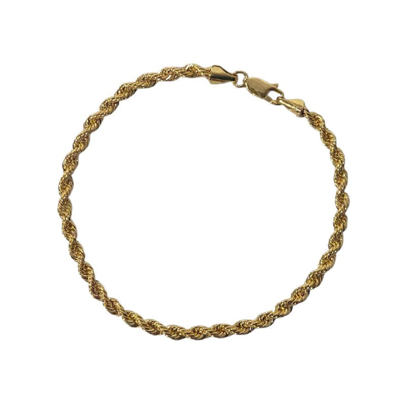 PULSERA DE ORO 10K DE CORDON 20CM 3.2G