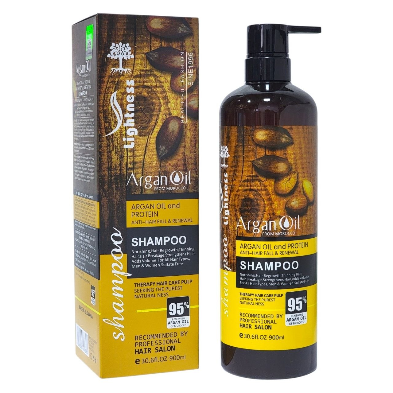 SHAMPOO ANTICAIDA ESTIMULANTE DEL CRECIMIENTO CON ACEITE DE ARGAN ARGAN OIL 900ML