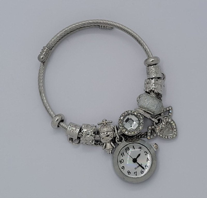 RELOJ ECONOMICO TIPO PANDORA PARA DAMA