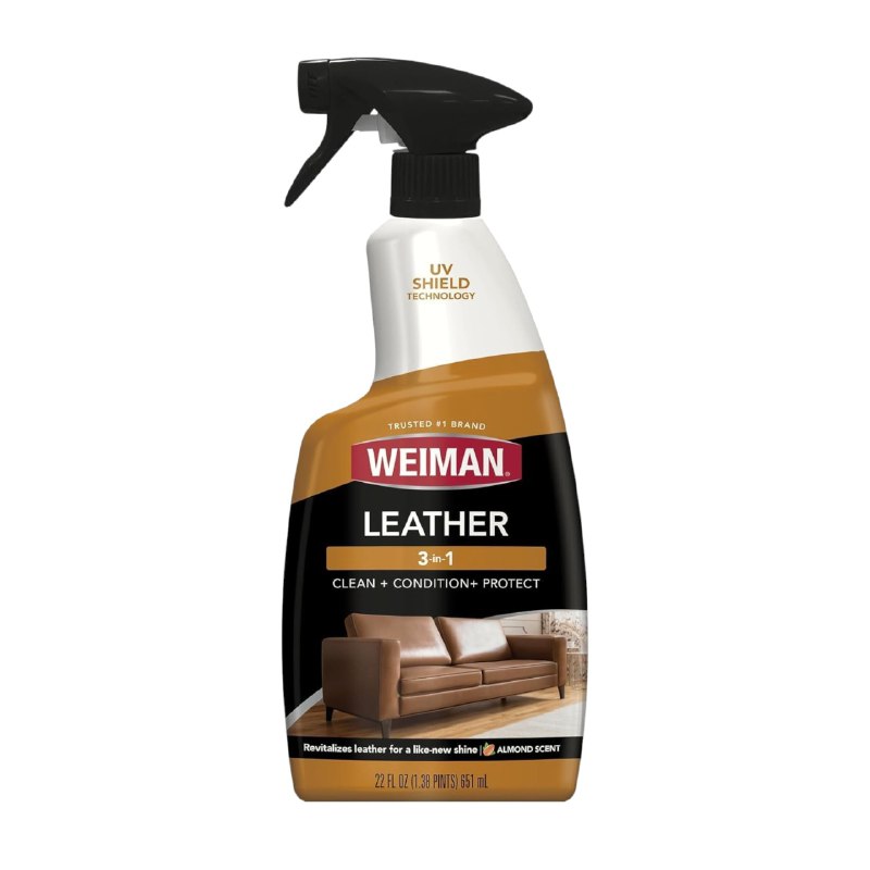 LIMPIADOR 3 EN 1 PARA CUERO, LIMPIA, ACONDICIONA Y PROTEGE EL CUERO WEIMAN 651ML