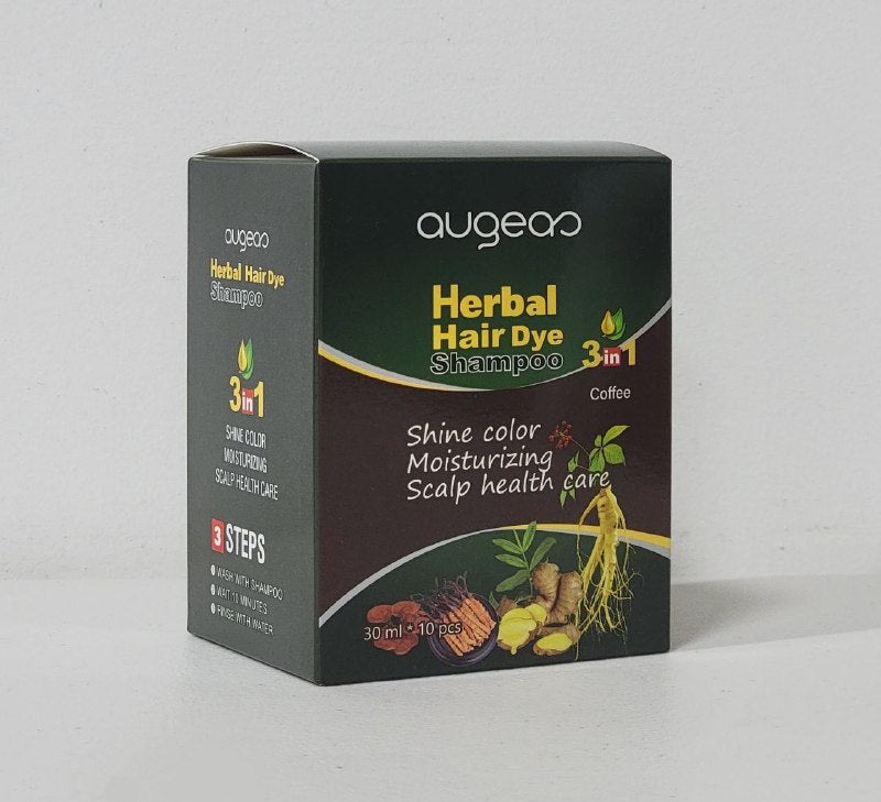 SHAMPOO TINTE PARA EL CABELLO EN BOLSA AUGEAS HERBAL COFFEE C-4 30ML