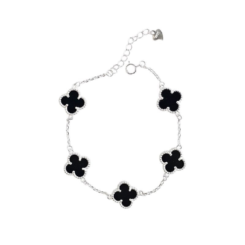 PULSERA FORMA VAN CLEEF DE PLATA 9.25 PESO: 5G