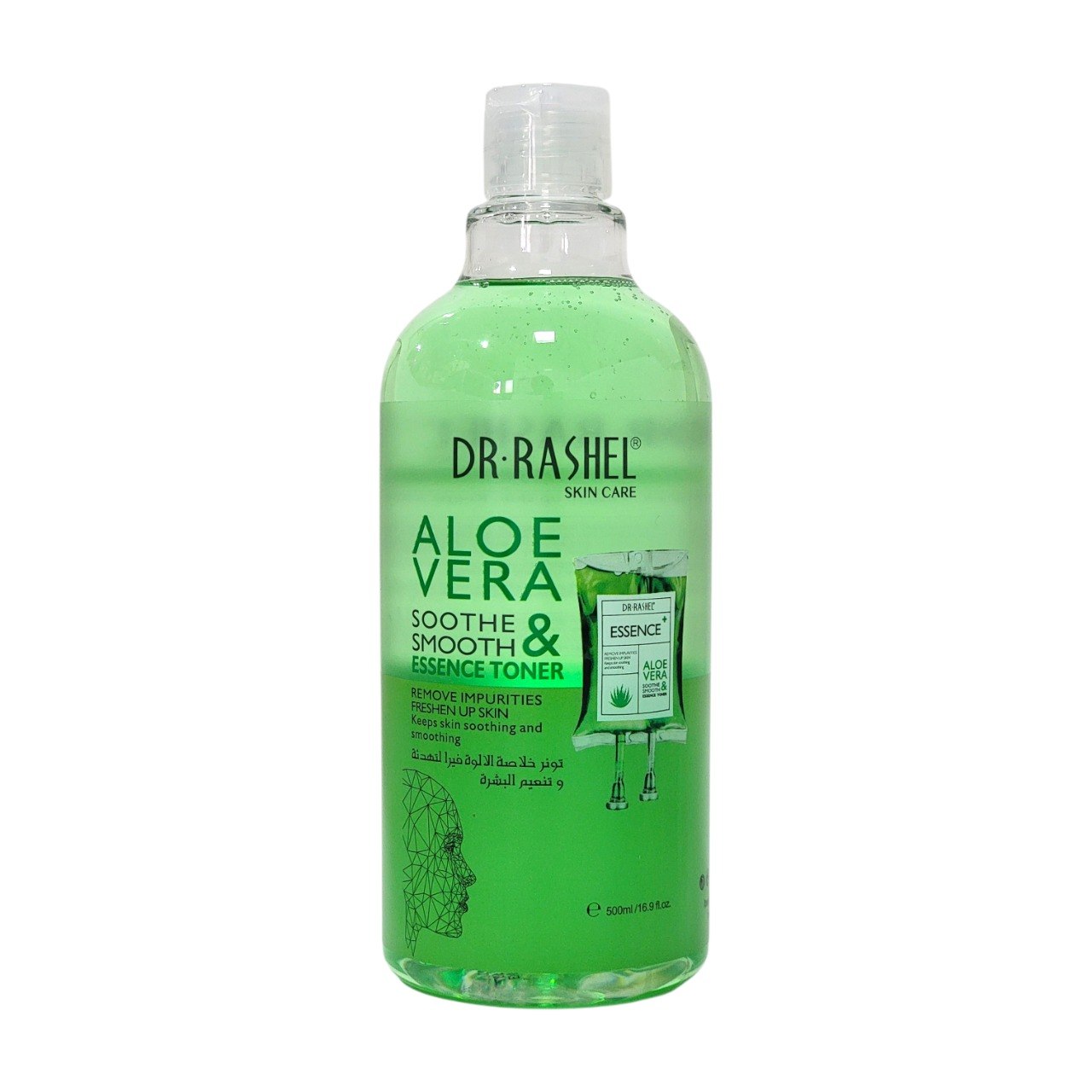 TONICO FACIAL Y CORPORAL CALMANTE E HIDRATANTE CON EXTRACTO DE ALOE VERA DR RASHEL 500ML