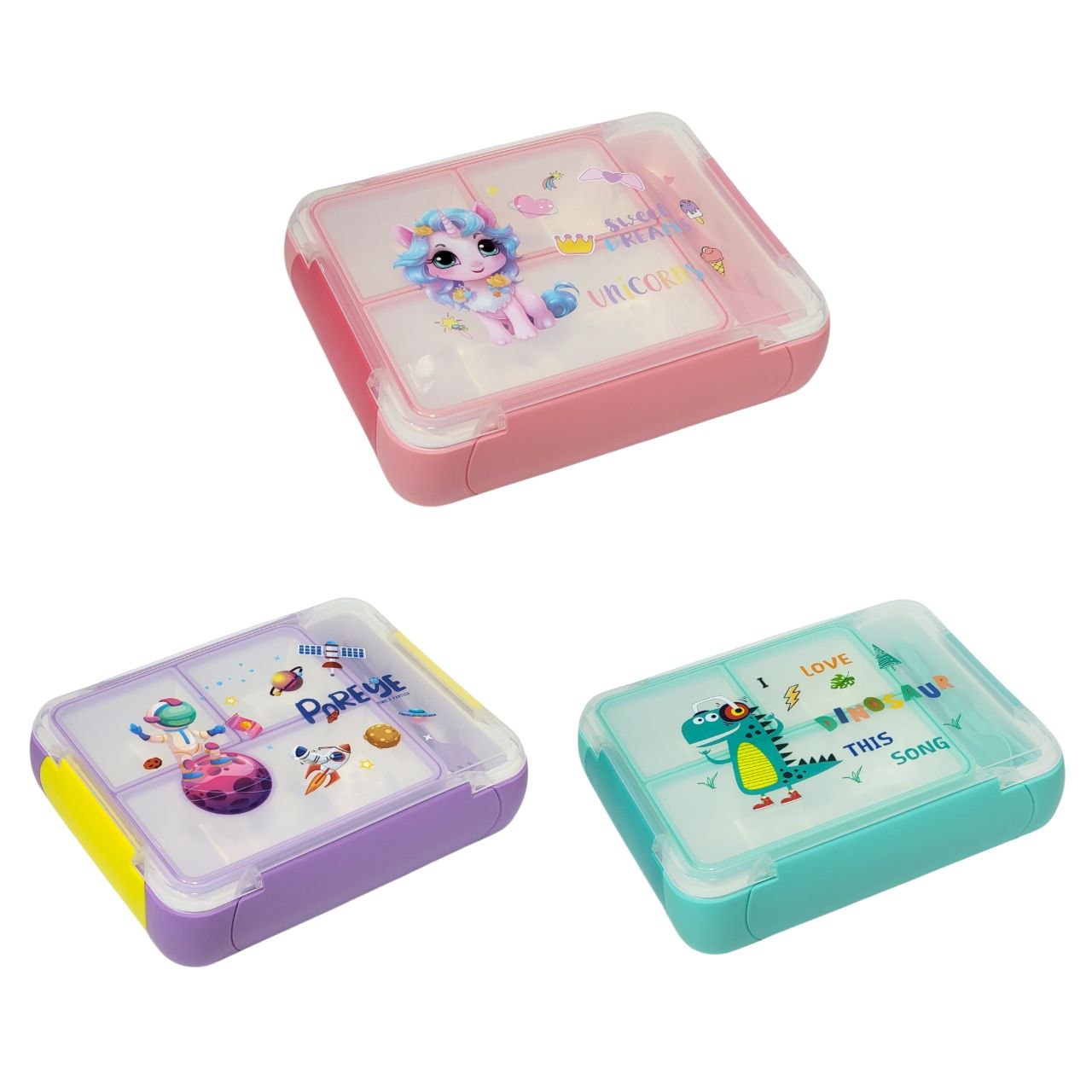 RECIPIENTE PANA PARA ALIMENTOS INFANTIL CON SET DE CUBIERTOS 22X17X5CM