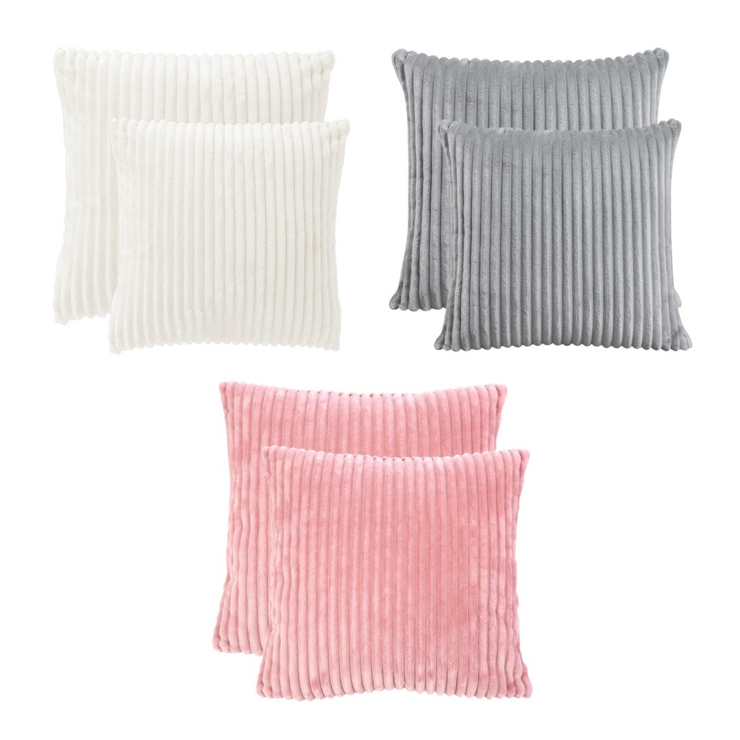 SET DE COJINES DECORATIVOS ULTRA SUAVES 2PCS 44X44CM