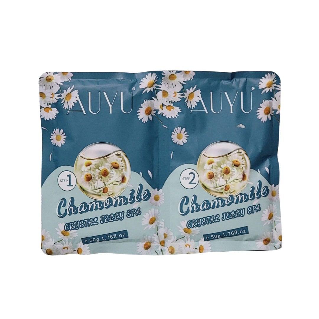 SET DE SPA PARA PEDICURA HIDRATANTE AROMA A MANZANILLA HIDRATANTE AUYU 50GX2