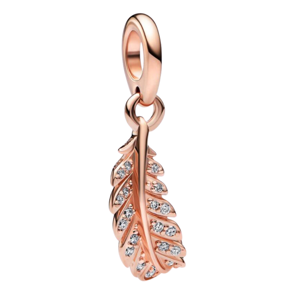 PCHARM3014 COLGANTE ROSE DE HOJA