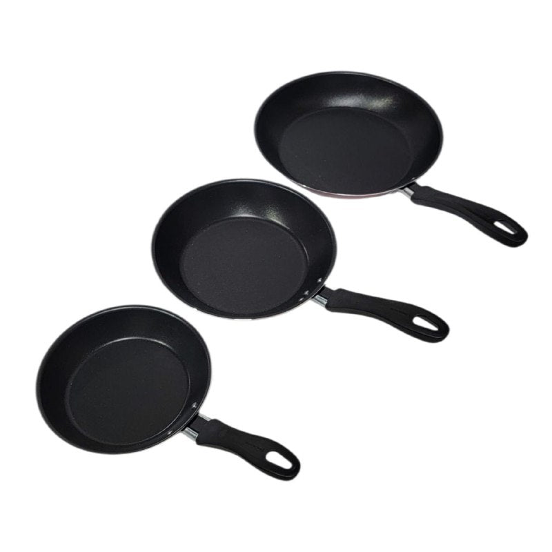 JUEGO DE SARTENES ANTIADHERENTES DE ALUMINIO DE 3PCS STARFLON TRAMONTINA 16CM, 20CM, 24CM