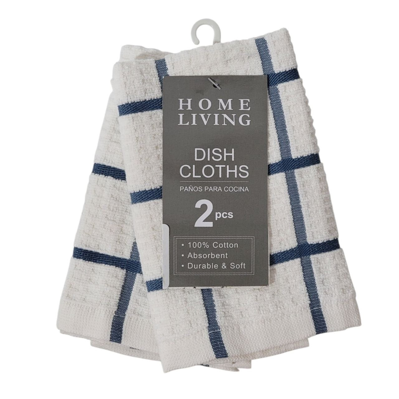 SET DE TOALLAS DE LIMPIEZA PARA COCINA 2PCS HOME LIVING 30.5X30.5CM