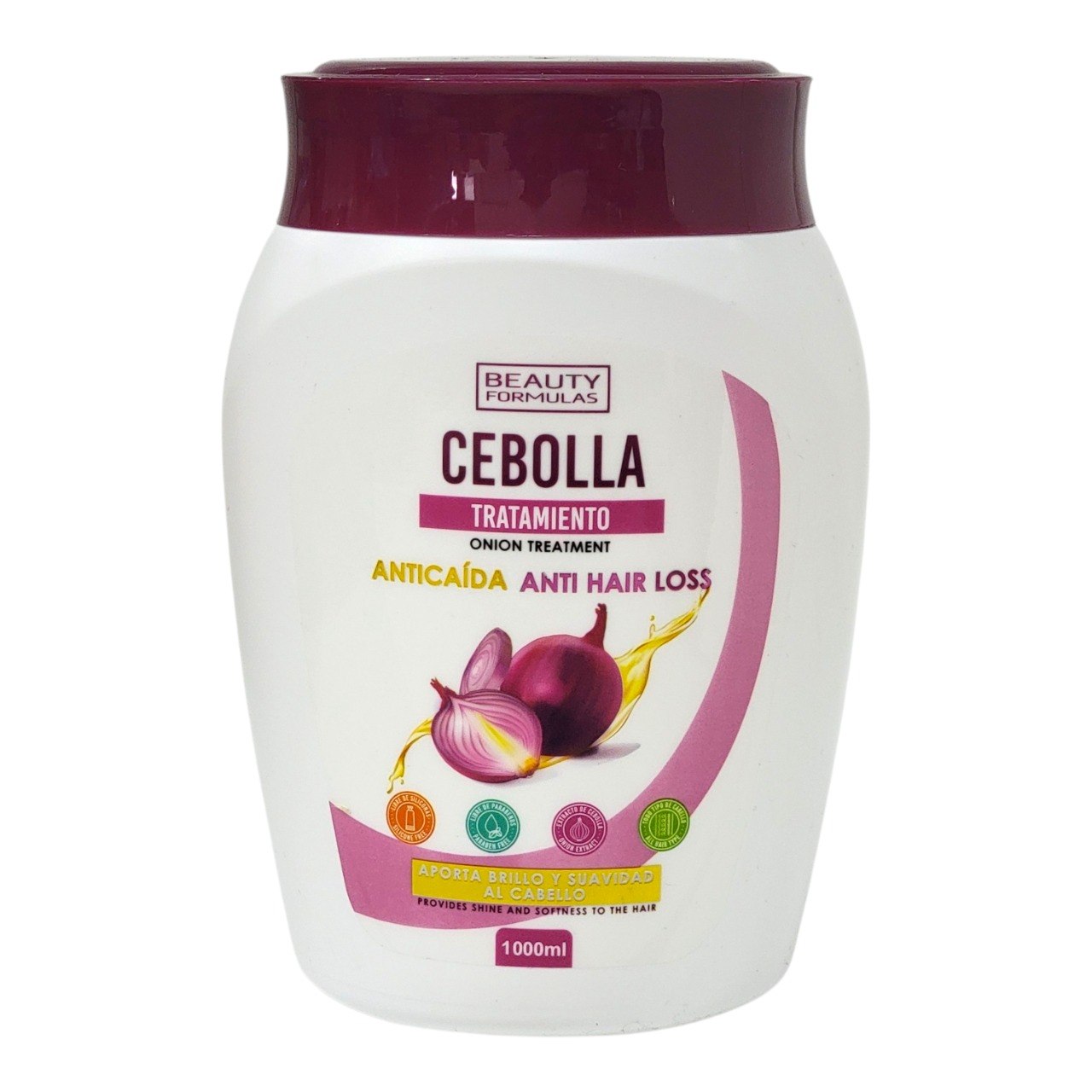 MASCARILLA PARA EL CABELLO ANTICAIDA CON EXTRACTO DE CEBOLLA BEAUTY FORMULAS 1100ML