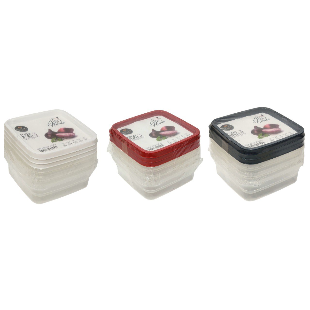 SET DE RECIPIENTE PANAS PARA ALIMENTO 3X23CM X 3PCS 0.7L
