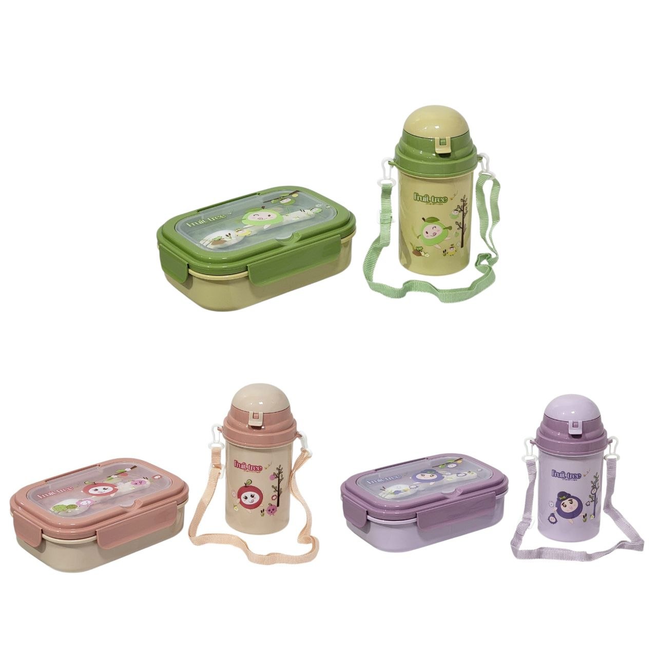 SET DE RECIPIENTE PANA PARA ALIMENTOS INFANTIL CON BOTE Y CUBIERTO BENELI HOME