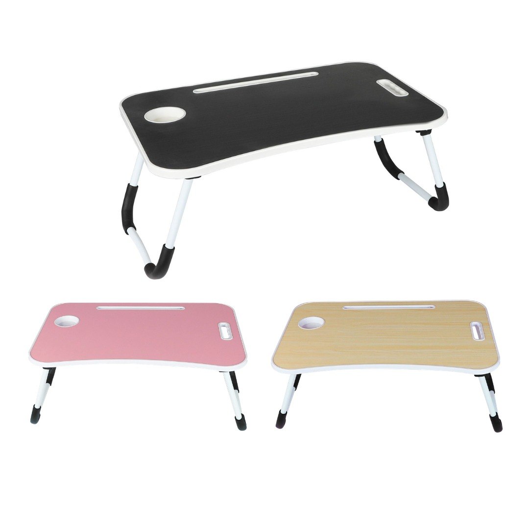 MESA PLEGABLE PORTATIL PARA LAPTOP MULTIFUNCIONAL 40X60CM + 27CM