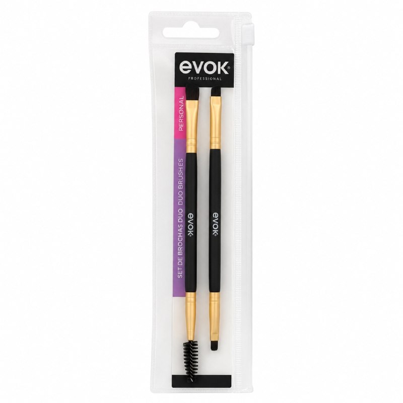 SET DE BROCHAS PARA CEJAS Y OJOS 2UND EVOK 15CM