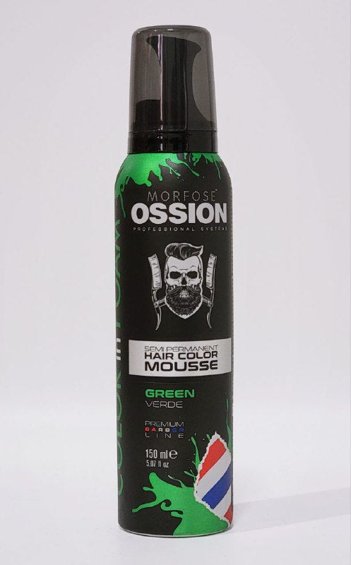 TINTE PARA EL CABELLO EN ESPUMA SEMI PERMANENTE COLOR VERDE MORFOSE OSSION 150ML