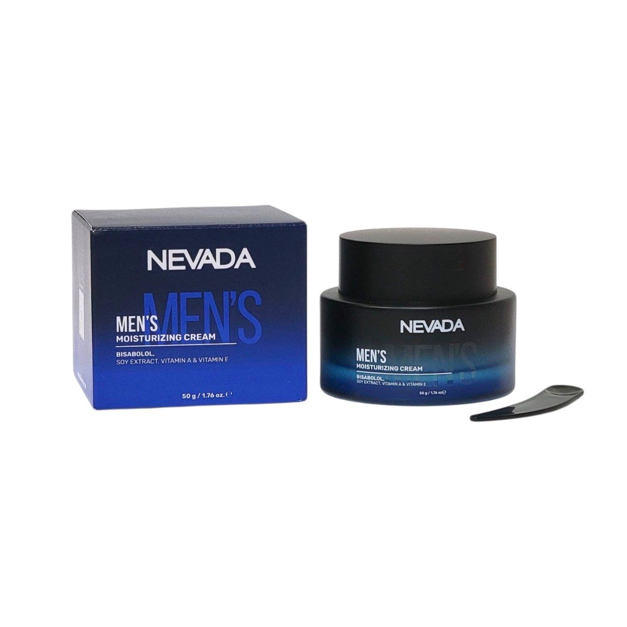 CREMA FACIAL HIDRATANTE PARA HOMBRES CON BISABOLOL EXTRACTO DE SOYA Y VITAMINA A Y E NEVADA 50G