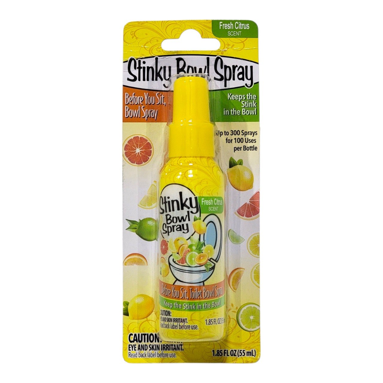 SPRAY BLOQUEADOR DE OLORES PARA EL INODORO AROMA CITRICO STINKY BOWL 55ML