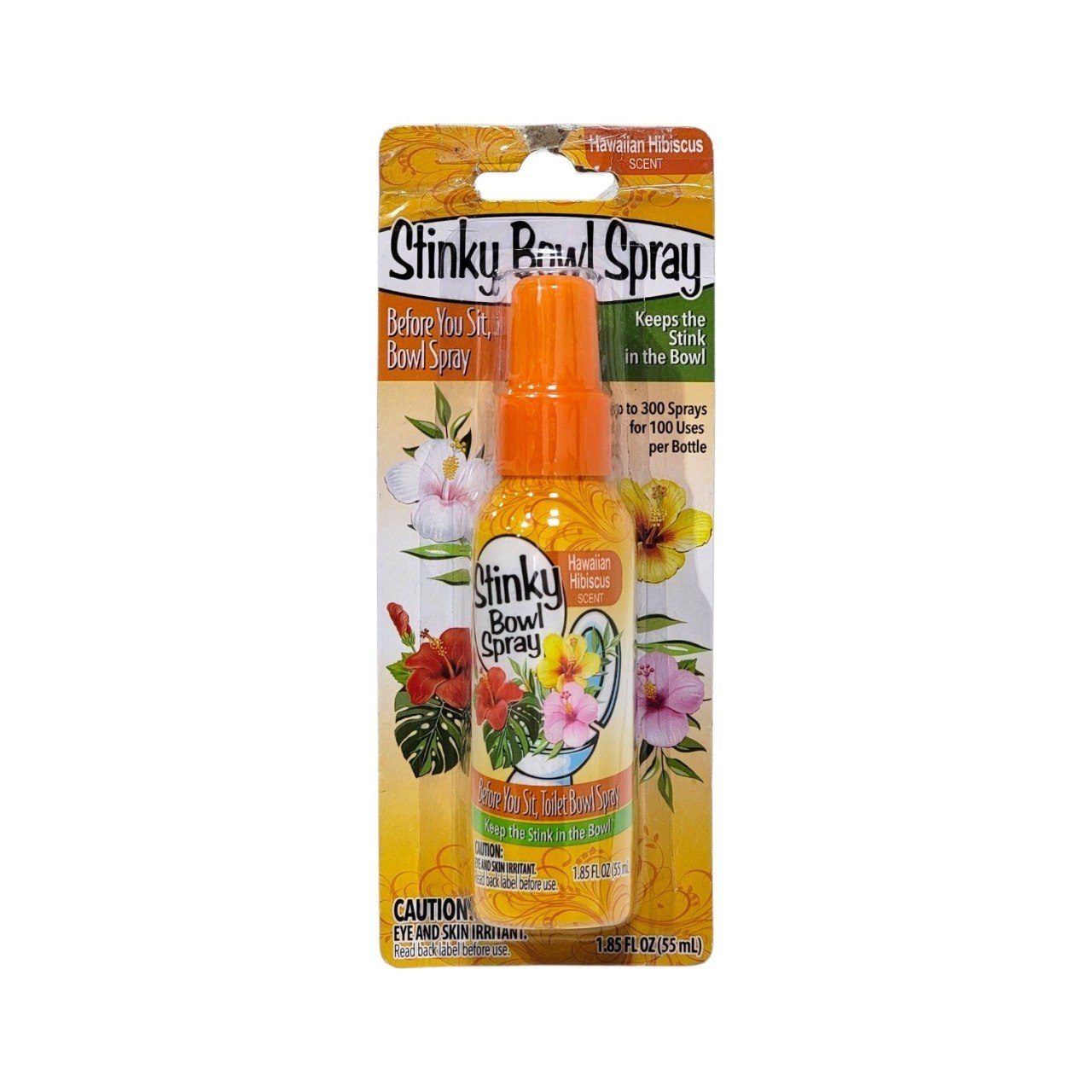SPRAY BLOQUEADOR DE OLORES PARA EL INODORO AROMA A BRISA HAWAIANA STINKY BOWL 55ML