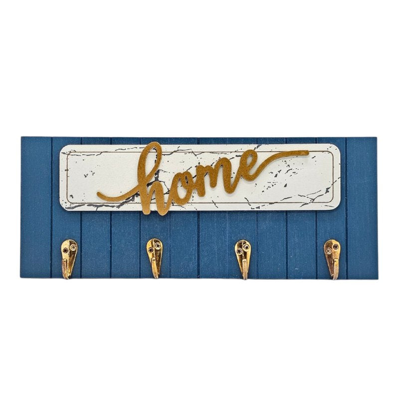 PORTA LLAVES, LLAVERO DECORATIVO PARA LLAVES, SOMBREROS, CORREAS, ETC DE BASE DE MADERA 30X12CM