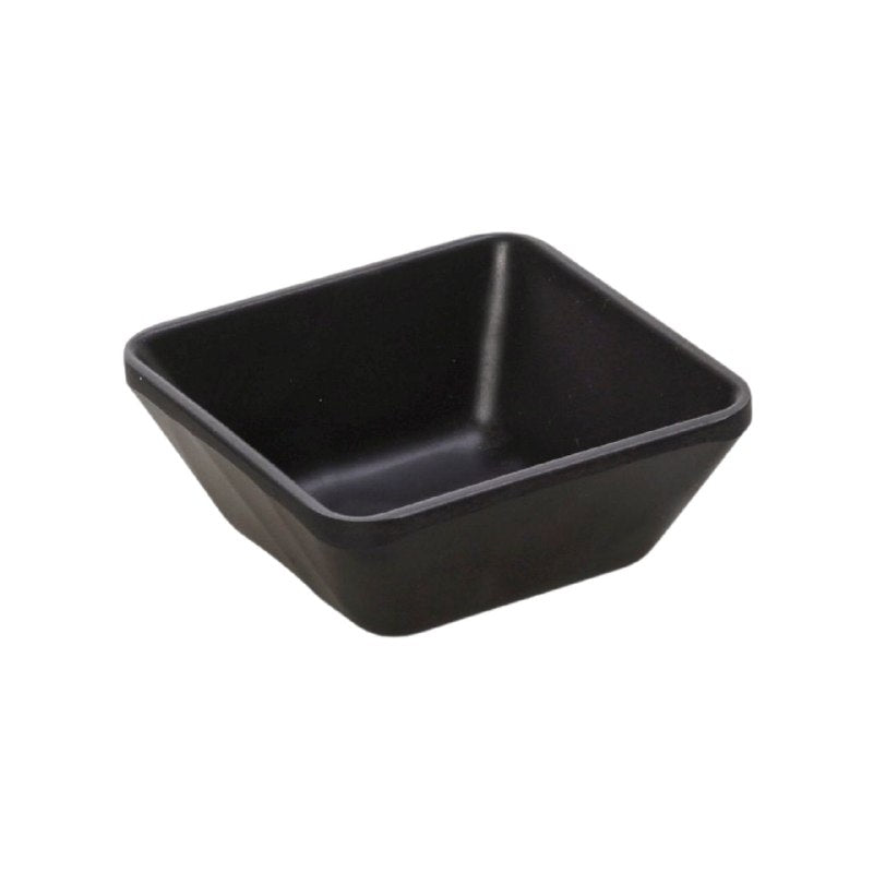 TAZONES DE PORCELANA COLOR NEGRO 6X6CM