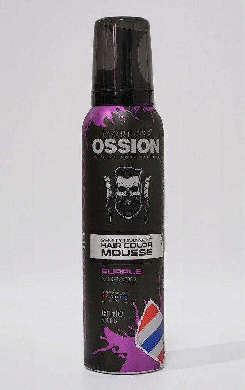 TINTE PARA EL CABELLO EN ESPUMA SEMI PERMANENTE COLOR MORADO MORFOSE OSSION 150ML