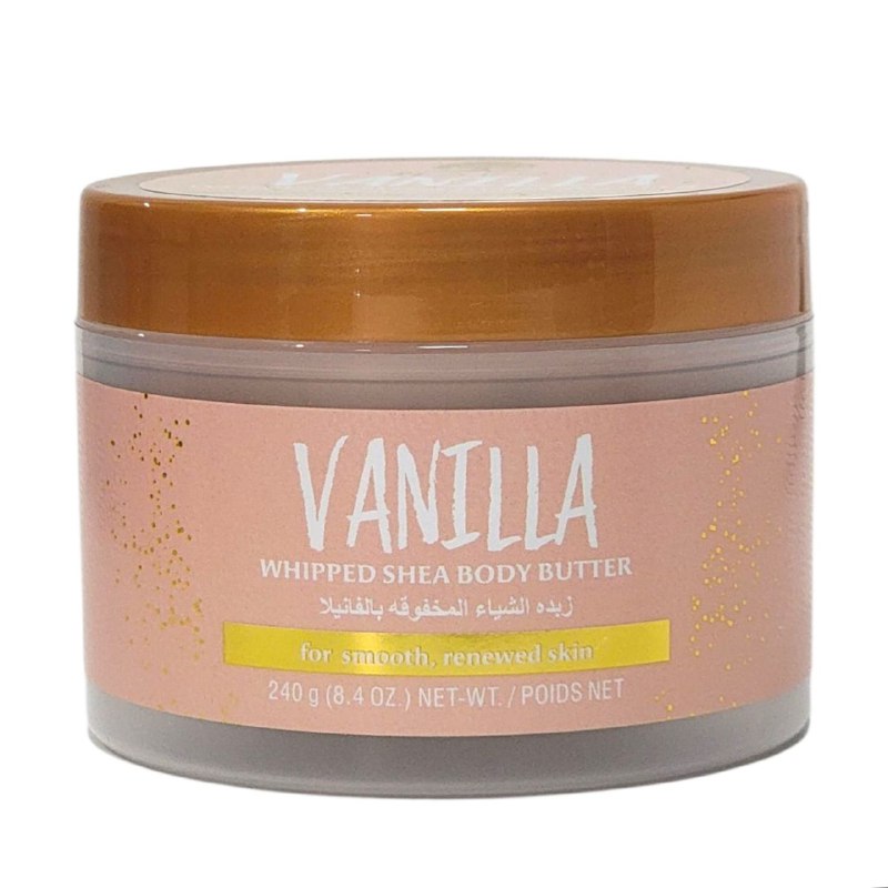 MANTECA CORPORAL DE TEXTURA BATIDA CON MANTECA DE KARITE Y ESENCIA DE VAINILLA RAKO 240G