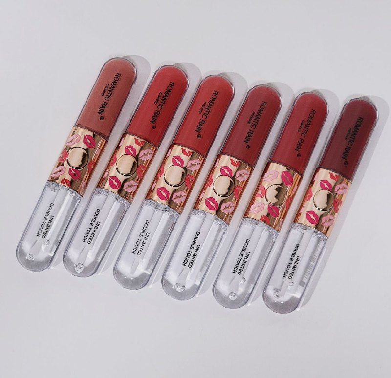 BRILLO LABIAL ROMANTIC RAIN DUPE DE KIKO LIP GLOSS 2 EN 1 DE COLOR Y TRANSPARENTE