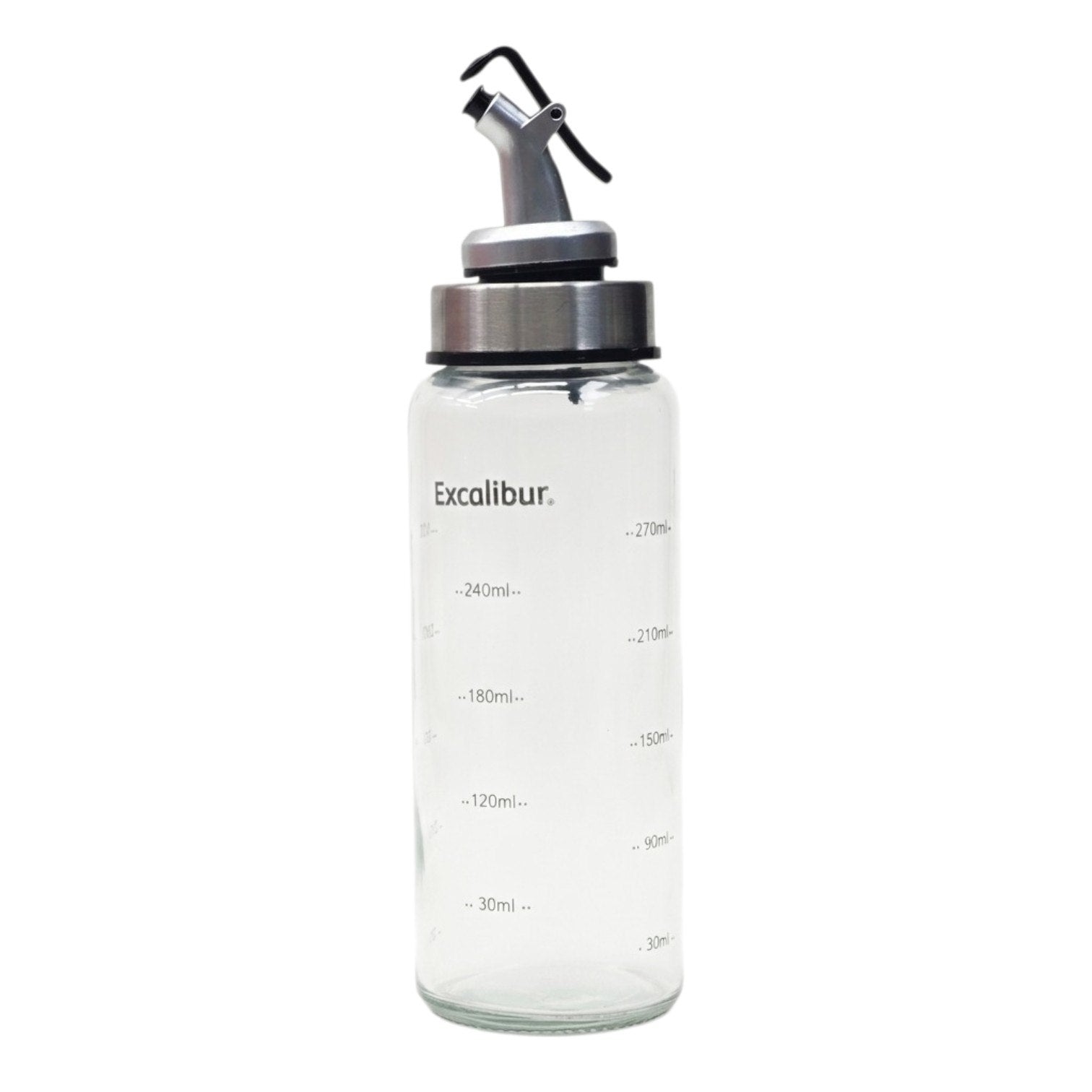 RECIPIENTE DISPENSADOR DE ACEITE DE VIDRIO EXCALIBUR 270ML