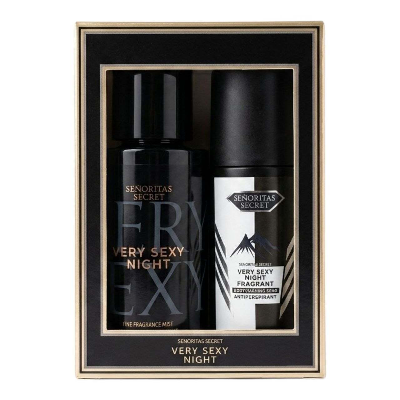 SET SENORITAS SECRET VERY SEXY NIGHT SPLASH 75ML Y ANTISPERSPIRANTE 60ML (M) (AROMA SIMILAR A VICTORIAS SECRET VERY SEXY NIGHT)
