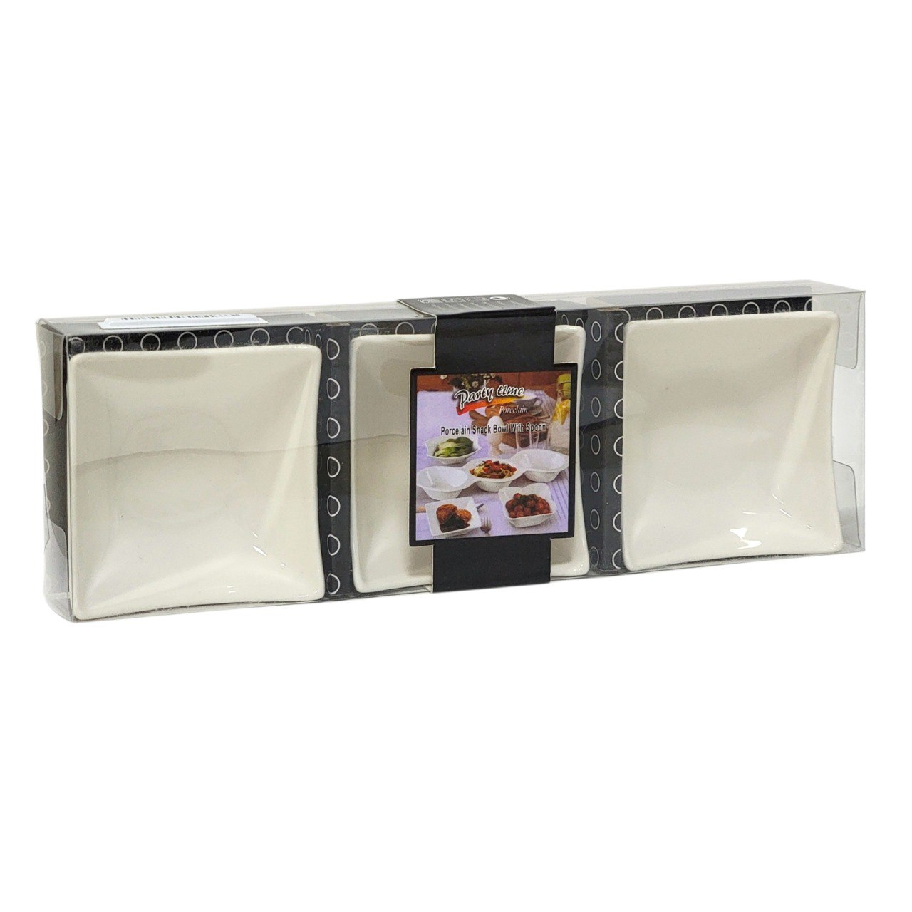 SET DE TAZONES DE PORCELANA PARTY TIME 7X7CM