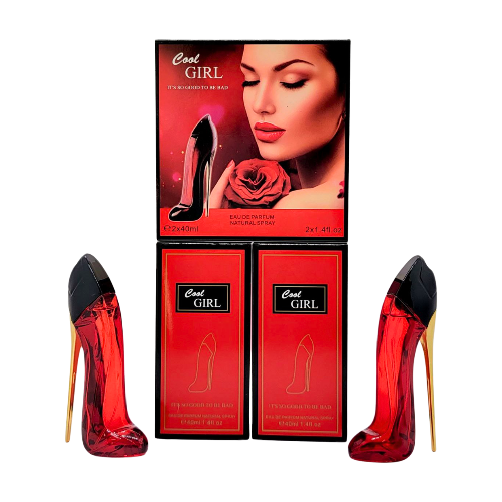 SET COOL GIRL IT S SO GOOD TO BE BAD EDP 40MLX2 (M) (AROMA SIMILAR A CAROLINA HERRERA VERY GOOD GIRL)
