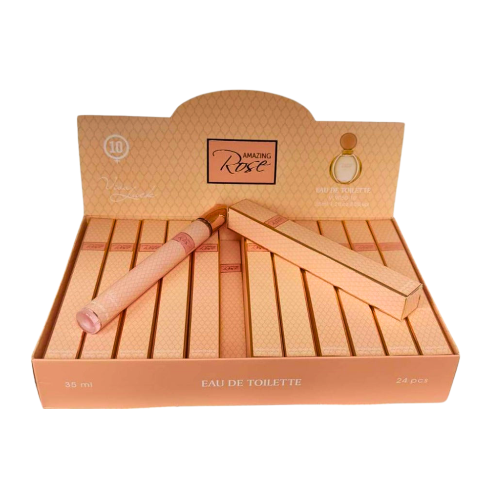 PERFUME EN TUBO PARA DAMA AMAZING ROSE 10 EDT 35ML (M)