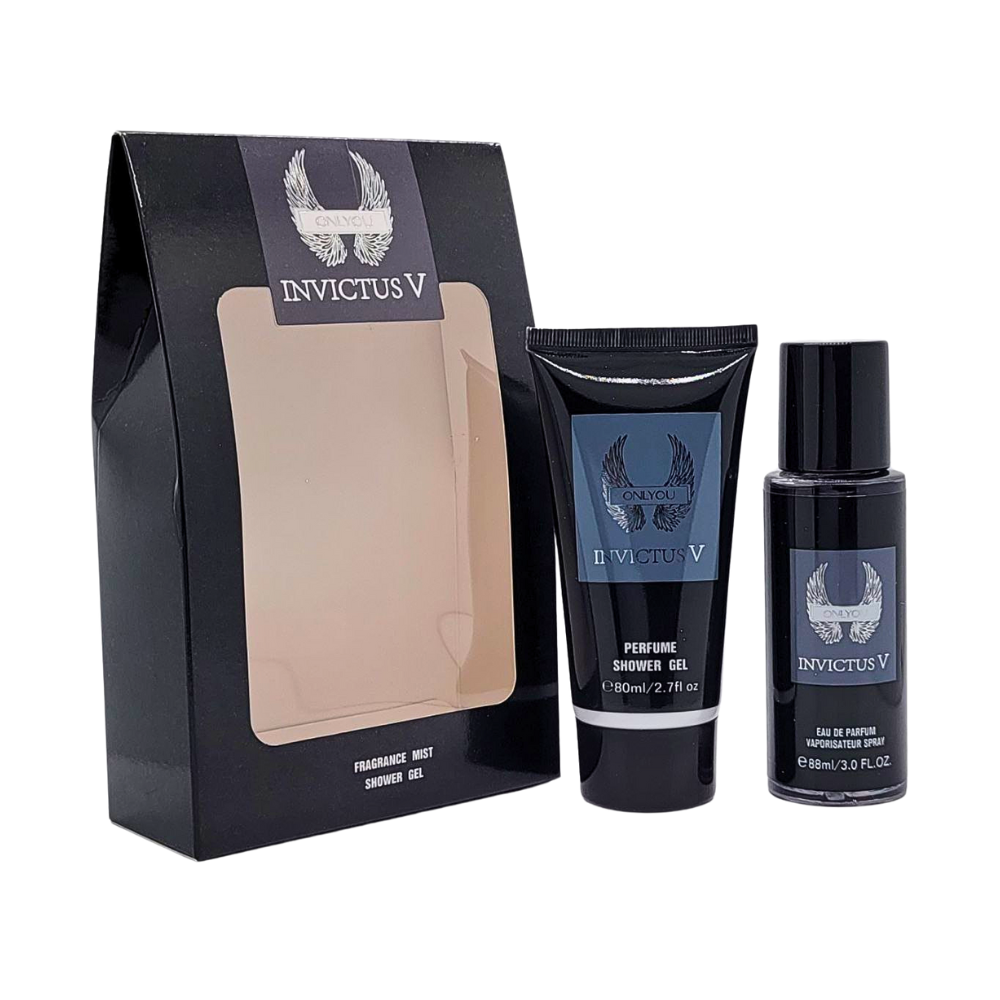 SET DE SPLASH PARA HOMBRE MYSTICAL INVICTUS V SPLASH 88ML, SHOWER GEL 80ML (H)