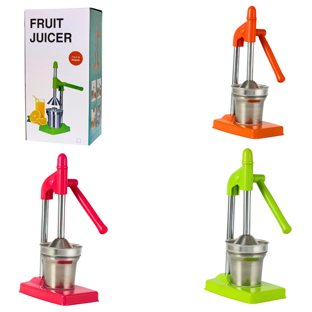 MAQUINA EXPRIMIDORA MANUAL PARA NARANJAS, LIMONES, LIMAS, DE ACERO INOXIDABLE RAPIDO Y FACIL DE USAR FRUIT JUICER