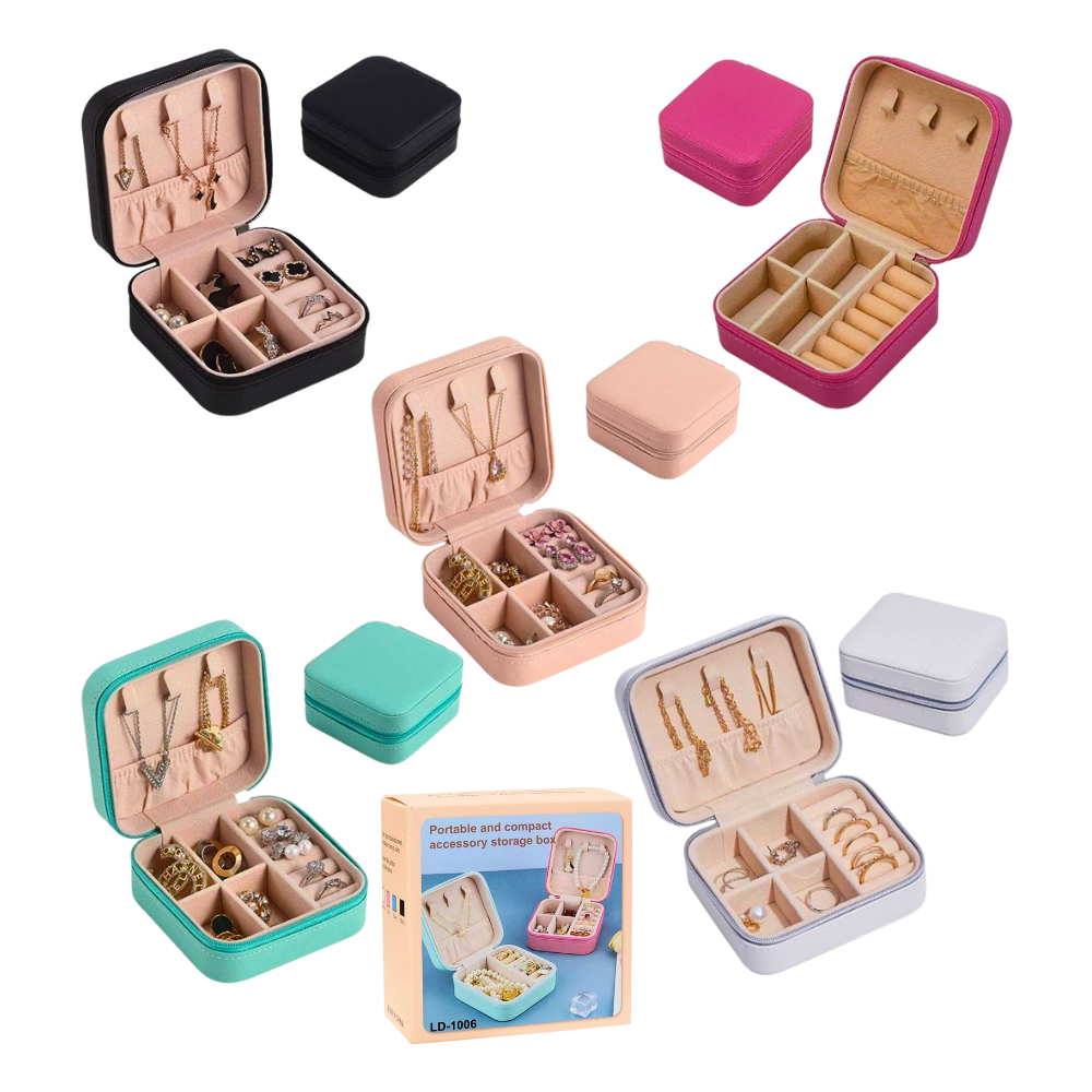 ORGANIZADOR DE JOYAS MINI PORTATIL 5X10X10CM