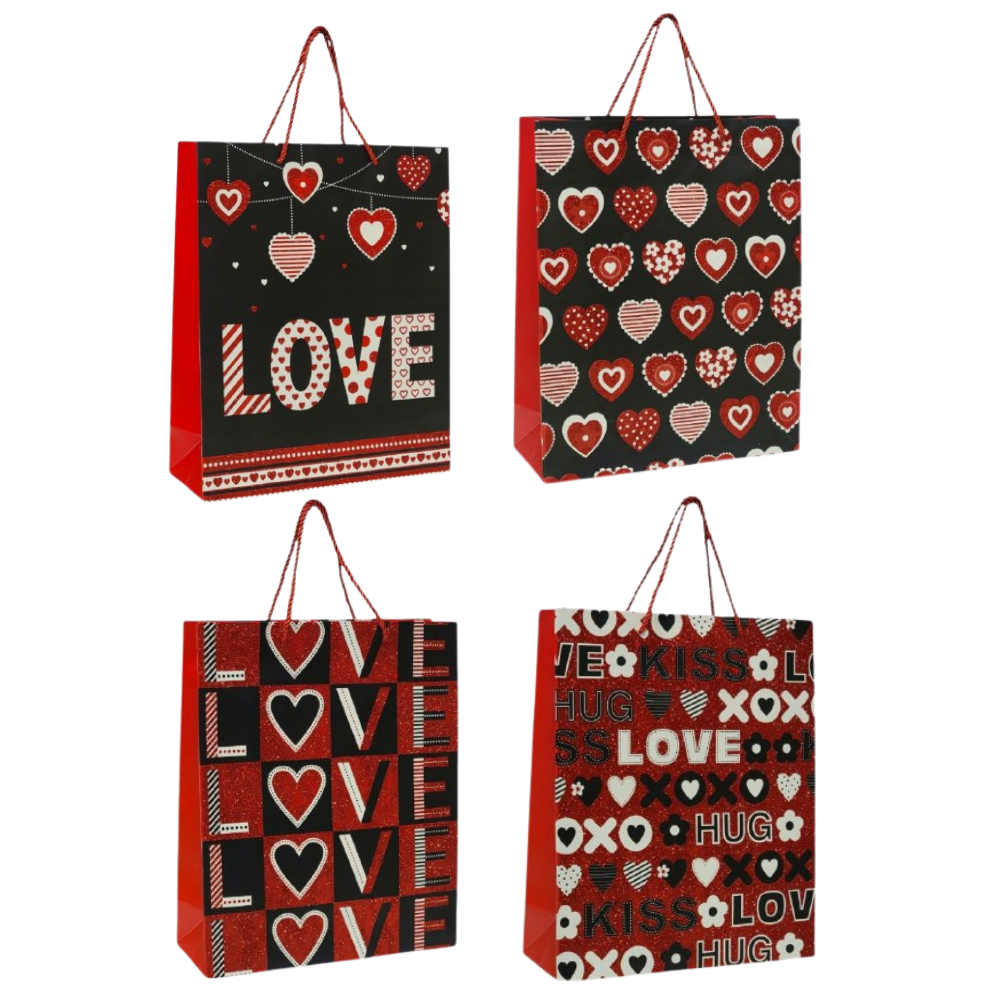 BOLSA DE REGALO GRANDE 30X12X41.5CMCM SAN VALENTIN