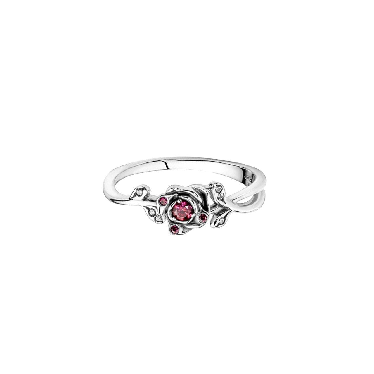 ANILLO PANDORA DE PLATA 9.25 DE PRINCESA BELLA DISNEY PESO: 1.8G