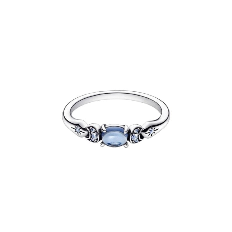 ANILLO PANDORA DE PLATA 9.25 DE PRINCESA JASMINE DISNEY PESO: 1.6G
