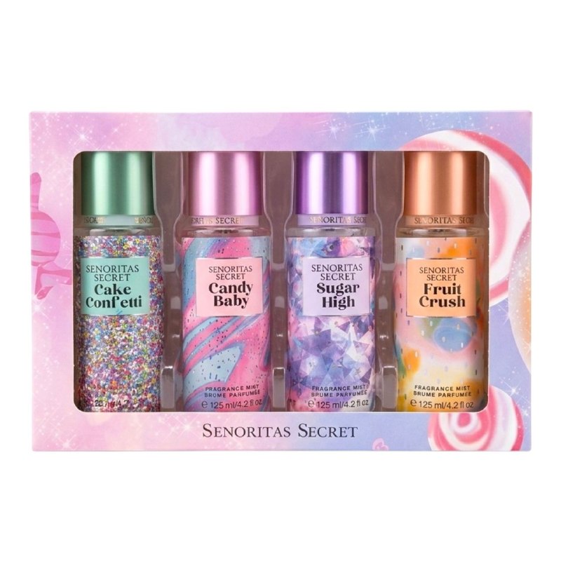 SET DE SPLASH SENORITAS SECRET 125MLX4 (M) (AROMA SIMILAR A VICTORIAS SECRET)