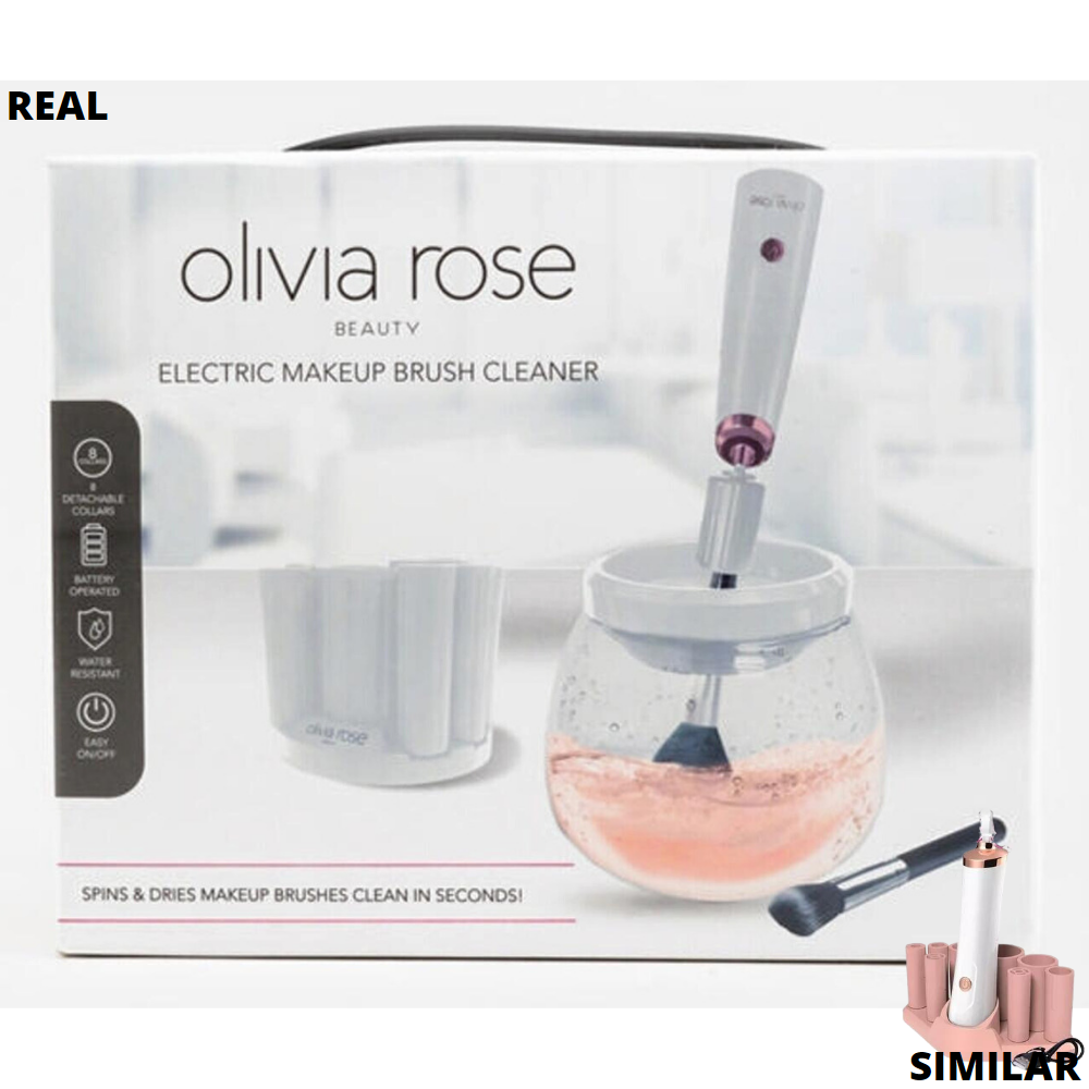 MAQUINA LIMPIADORA DE BROCHAS DE MAQUILLAJE ELECTRICO OLIVIA ROSE