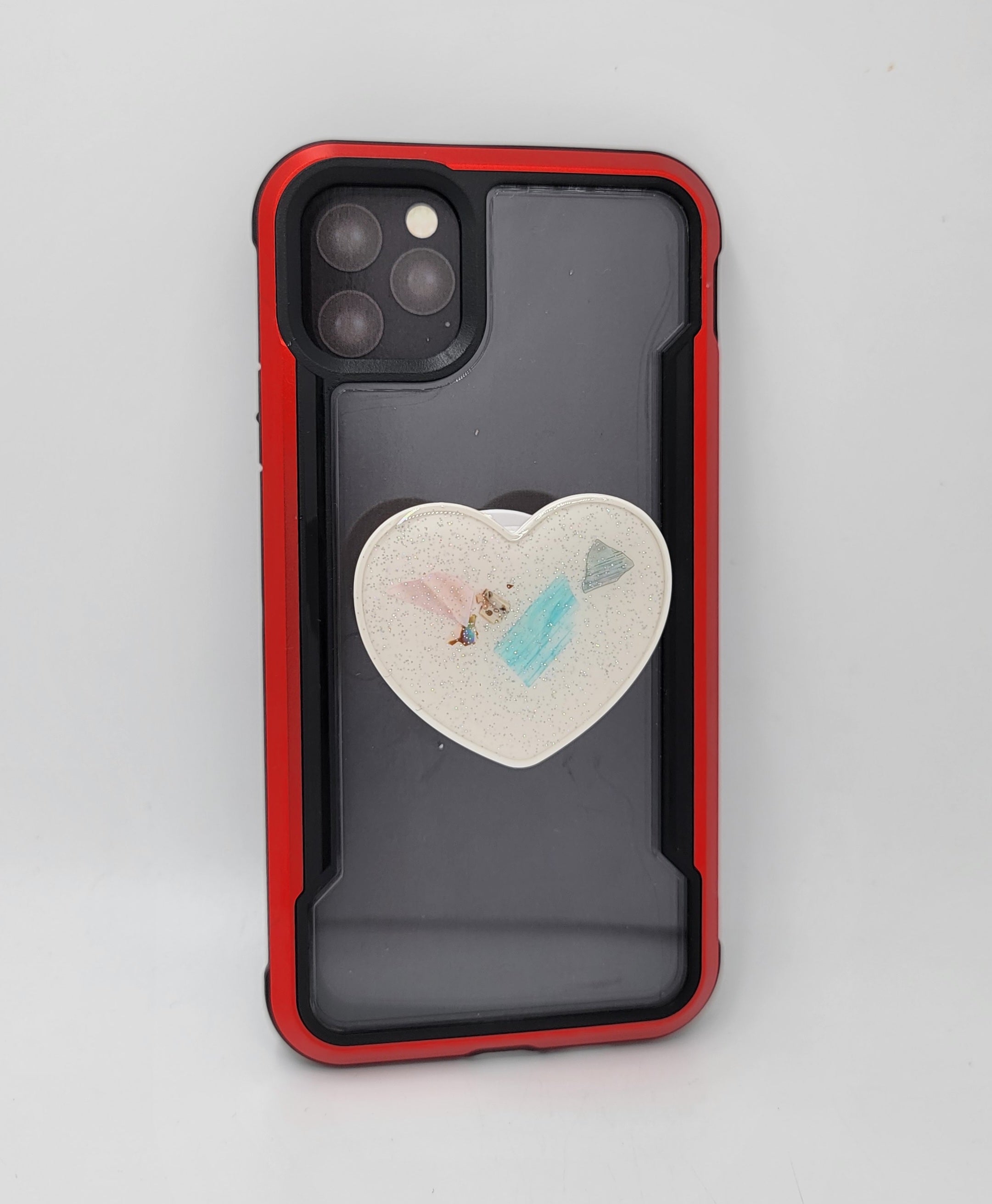SOPORTE PARA CELULAR EN FORMA DE CORAZON